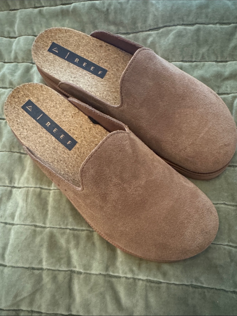 Reef Women’s Brown Suede Slip-On Mules